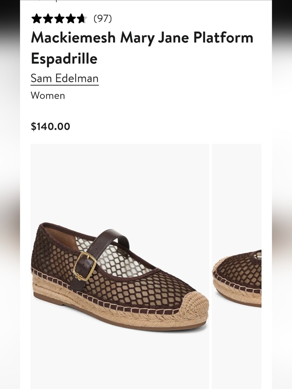 Sam Edelman Mackie Mesh Slip-On Sneakers in Café Brown